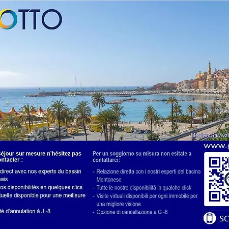 3p Climatise Avec Balcon Pres Plages, Commerces, Wifi Et Animaux Admis - Fr-1-196-349 * Menton